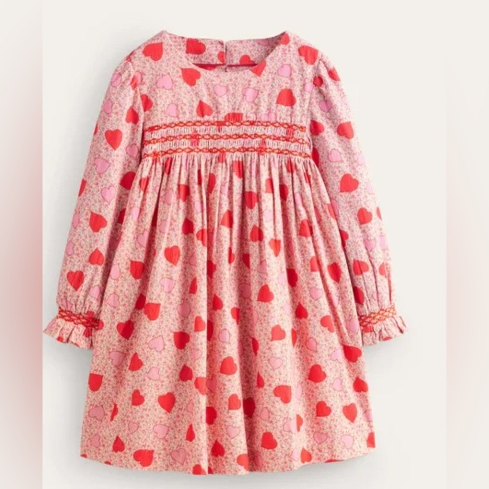 ❤️ MINI BODEN - Corduroy Heart Needlepoint Dress